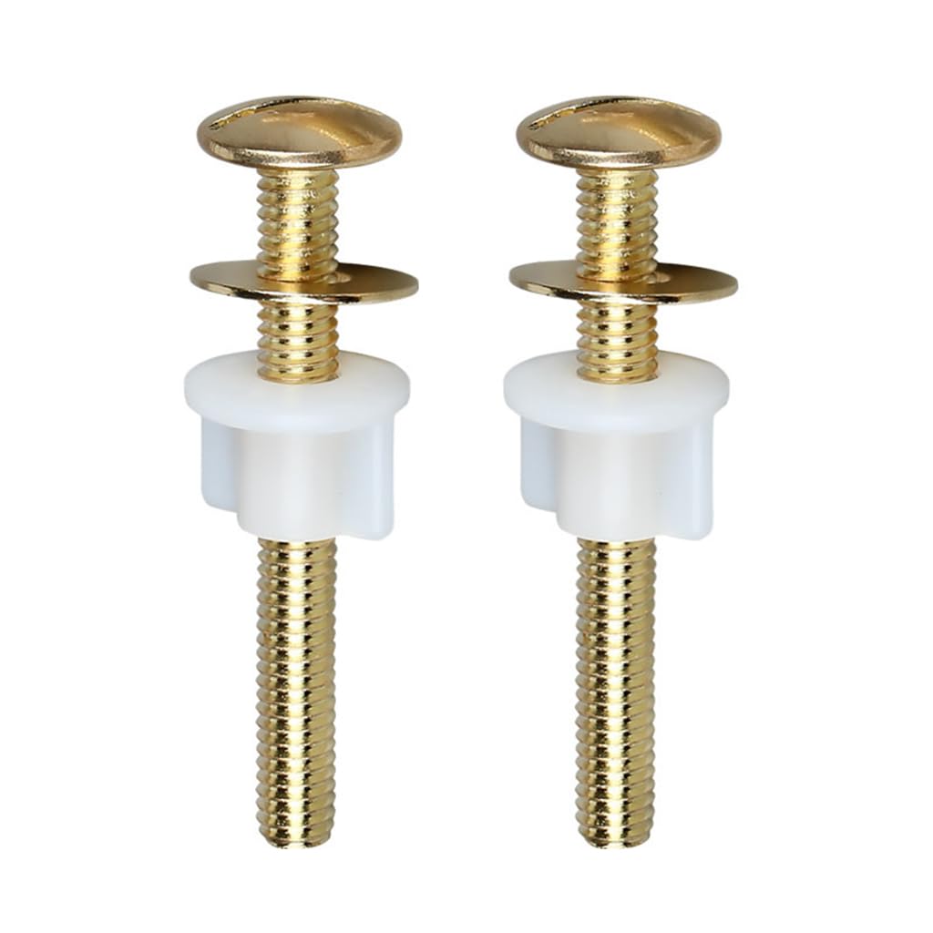 Serplex 2Pcs Toilet Seat Screws, Steel Toilet Seat Bolts Screws Set Heavy Duty Toilet Seat Fastener with Plastic Nuts and Metal Washers, Toilet Hardware Replacement for Top Mount Toilet Seat Hinges Serplex 2Pcs Toilet Seat Screws, Steel Toilet Seat Bolts Screws Set Heavy Duty Toilet Seat Fastener with Plastic Nuts and Metal Washers, Toilet Hardware Replacement for Top Mount Toilet Seat Hinges